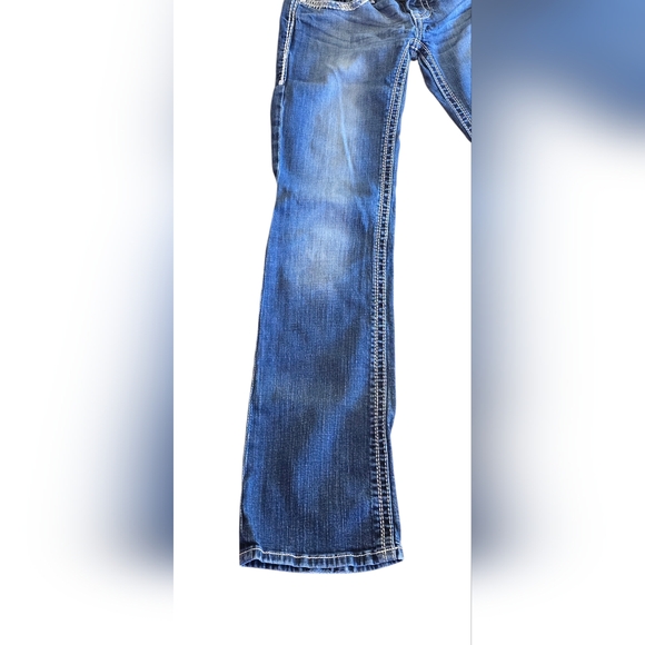 Daytrip Flare & Wide Leg Blue Jeans - Picture 3 of 7